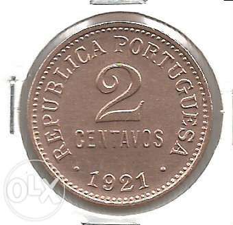 Espadim - Moeda de 2 Centavos de 1921 - Soberba