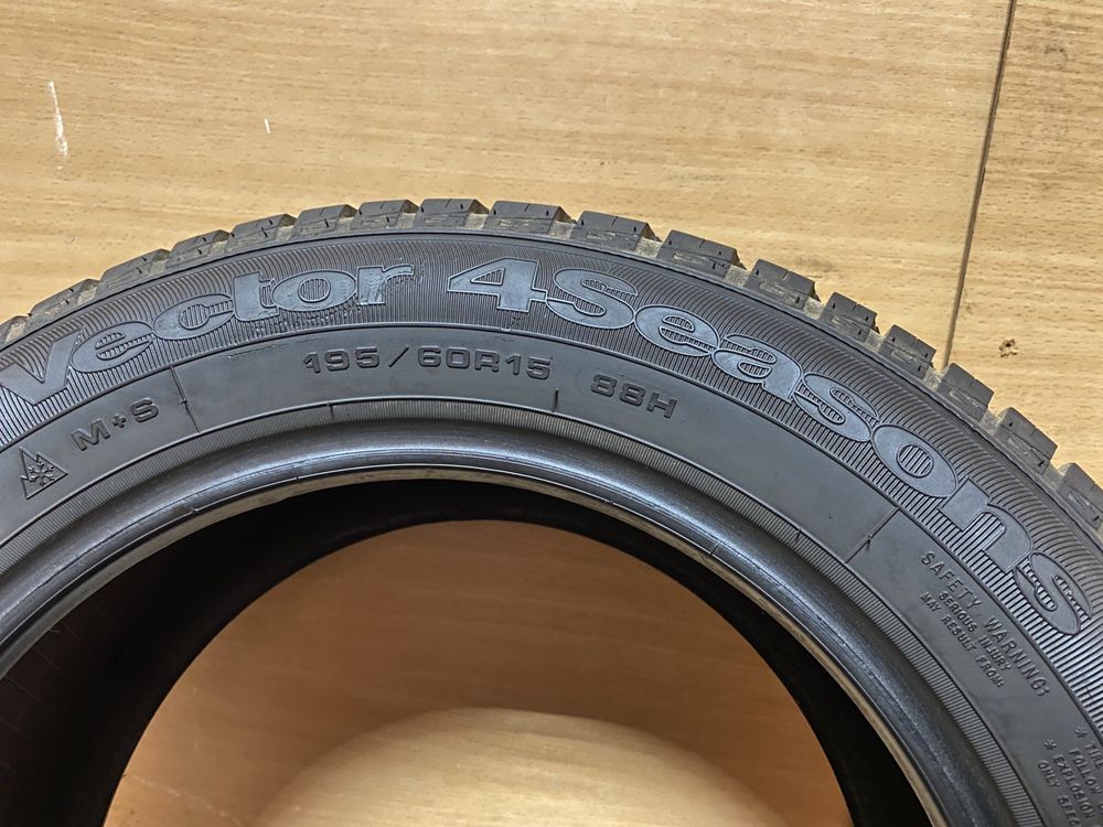 195/60/15 Goodyear Vector 4Seasons 2018рік Всесезонні шини пара