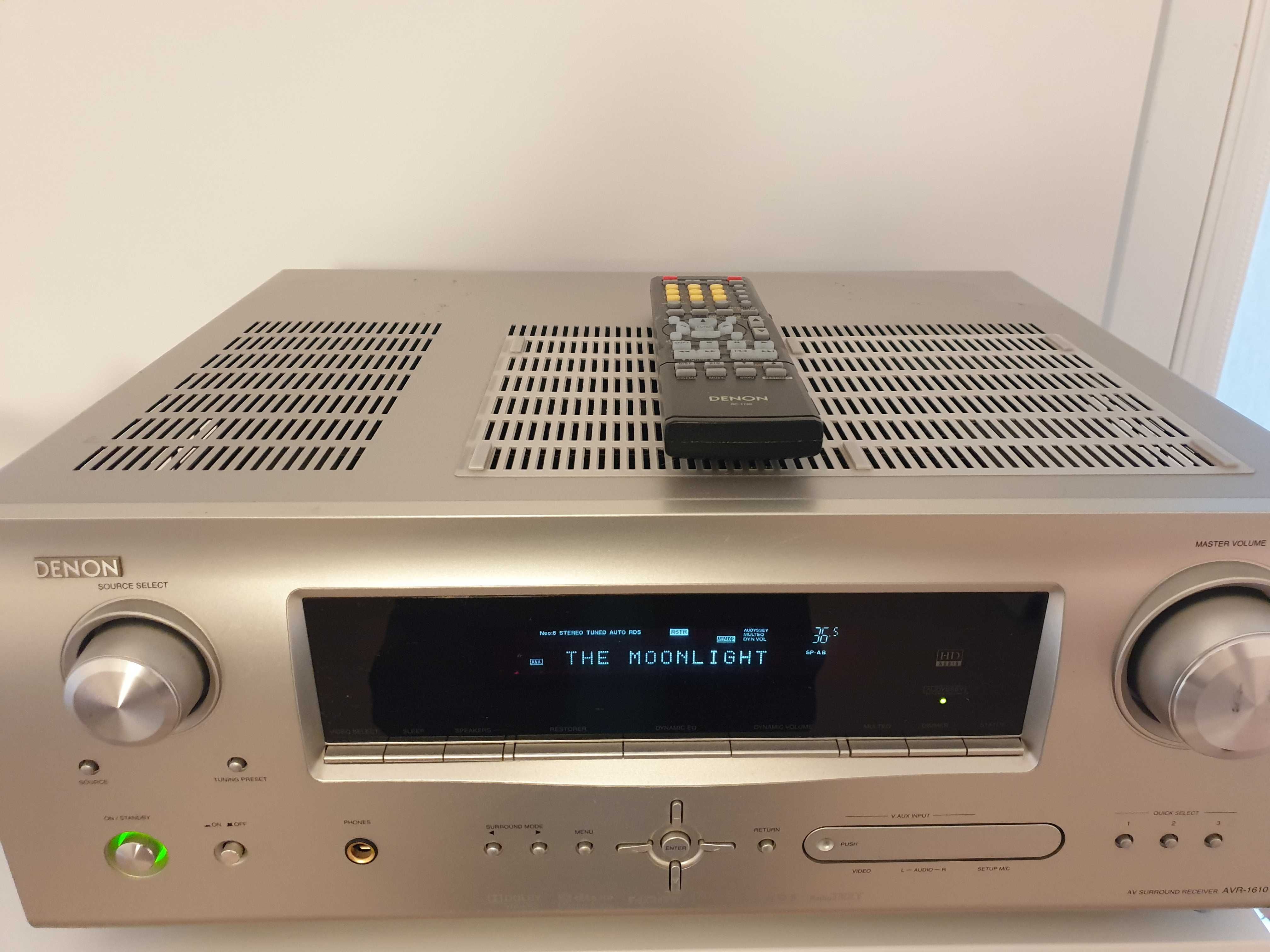 Amplituner Denon AVR 1610 +kolumny Eltax - zestaw Stereo siecowy
