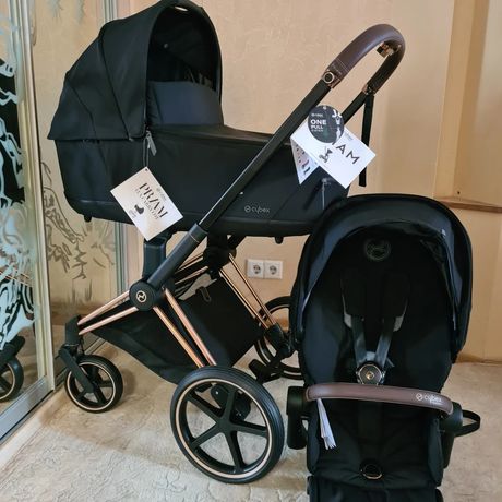 Новинка 2022 !Cybex Priam Lux  2в1 шасси Rose Gold  2022