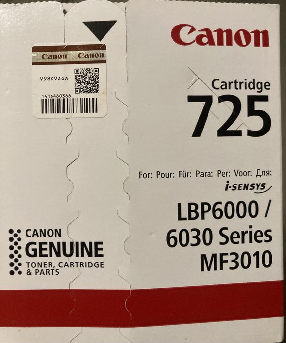 Картридж Canon 725 black