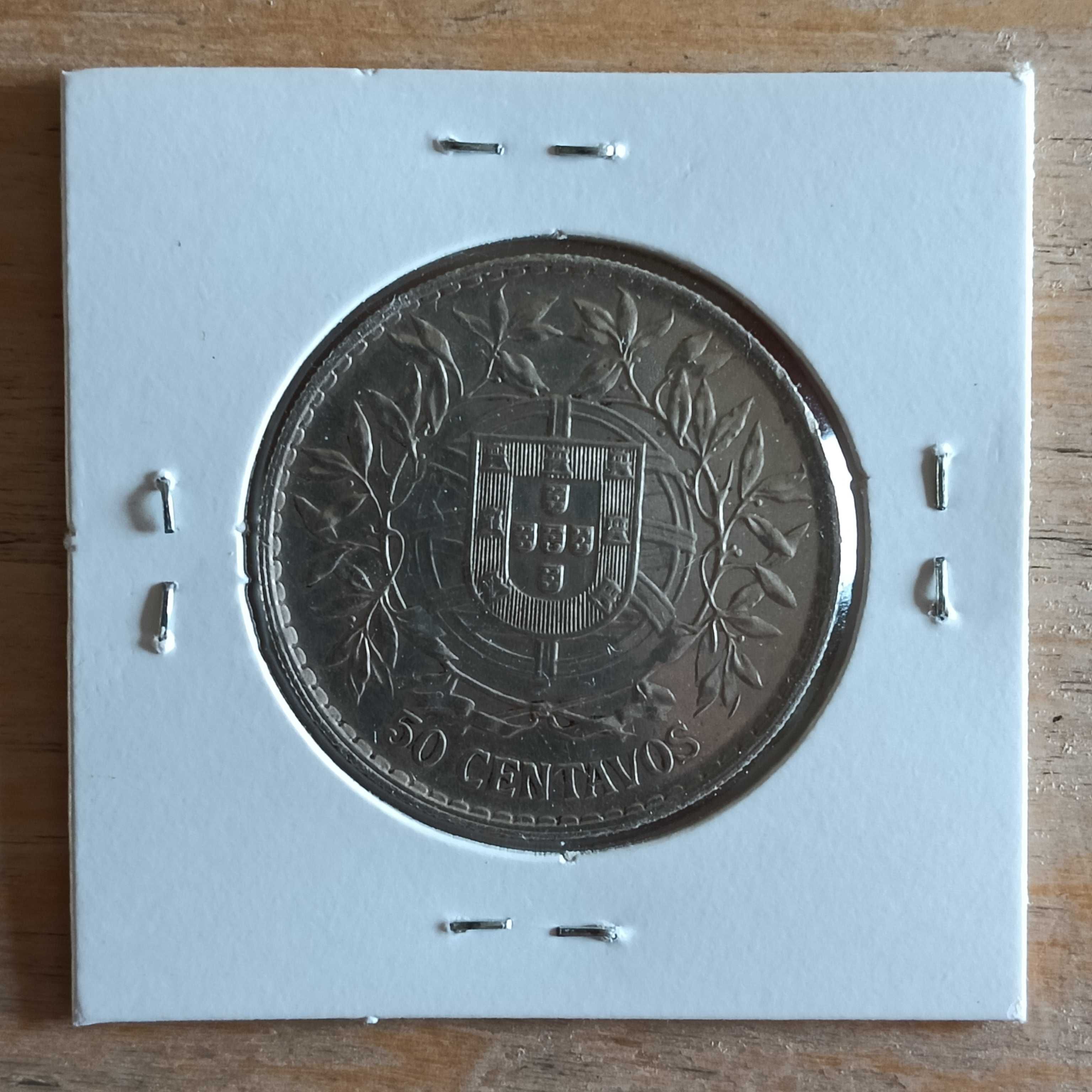 Moeda portuguesa, 50 centavos de Prata - 1916 VENDIDA