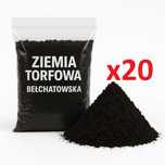 Ziemia torfowa "bełchatowska" 20x1,5kg 30kg ziemi wędkastwo tyczka bat