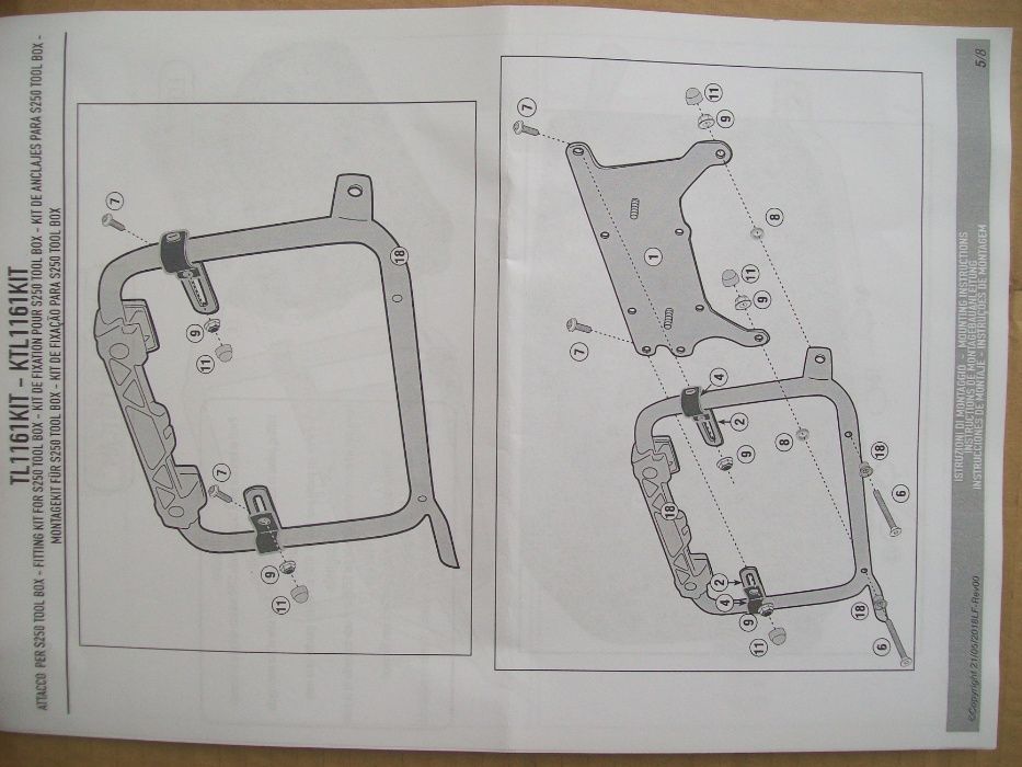 TL1161KIT zestaw CRF1000L ADV SPORT (18>19) Honda