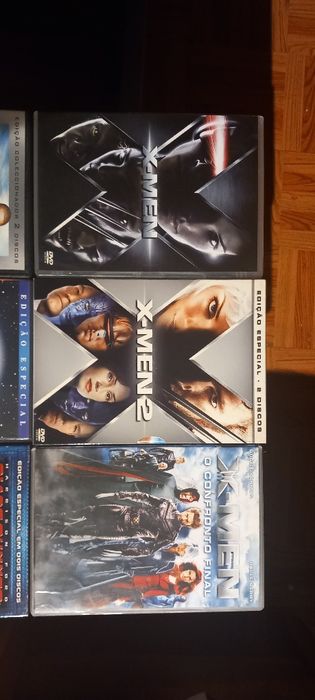 Xmen 1, 2 e 3, eu robot, encontros imediatos de 3 grau e blade runner
