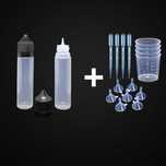 ZESTAW 25szt Butelki Gorilla 60ml + Pipeta +Miarka +Lejek DIY Liquid