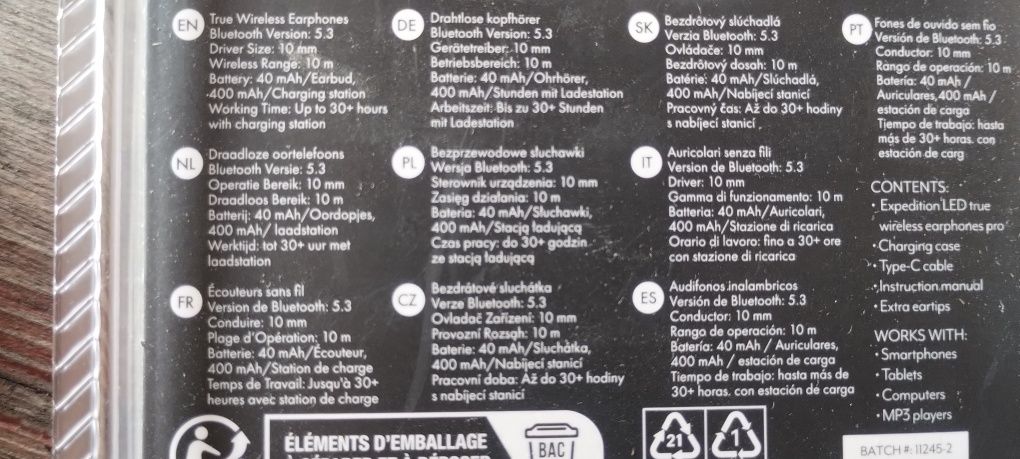 Słuchawki bezprzewodowe bluetooth nowe