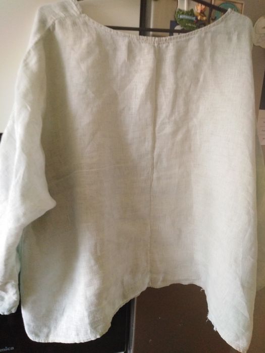 Piękna włoska bluzka len uniwersalna