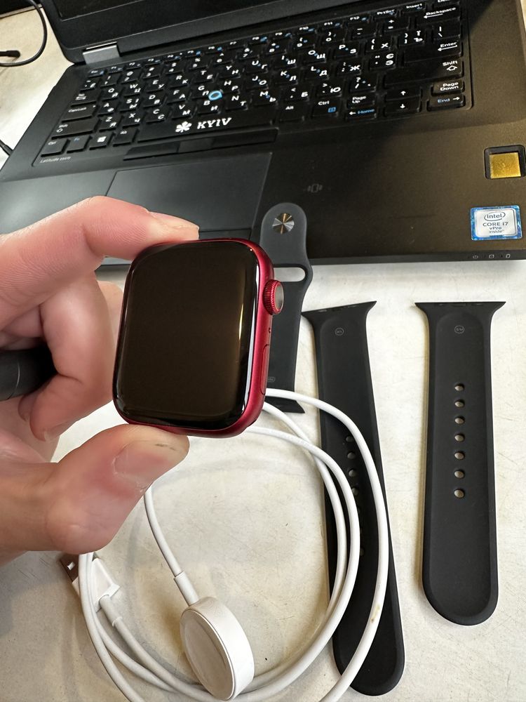 Apple Watch Series 7 45mm GPS LTE (PRODUCT) RED Нові