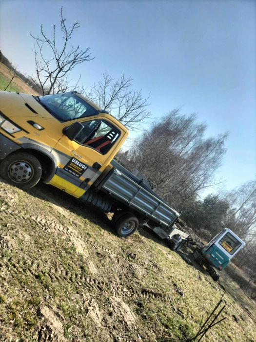 Usługi minikoparką, koparka, wywrotką 3,5t , skoczkiem, przyłącza