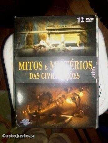 Pack de dvd's: mitos e mistérios das civilizações