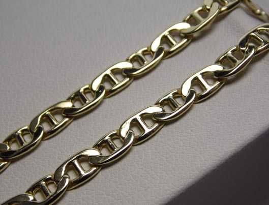Złoty łańcuszek wzór Gucci 55 cm. 4,6 mm.
