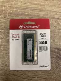 Пам'ять для ноутбуків Transcend 8 GB SO-DIMM DDR4 3200 MHz JetRam