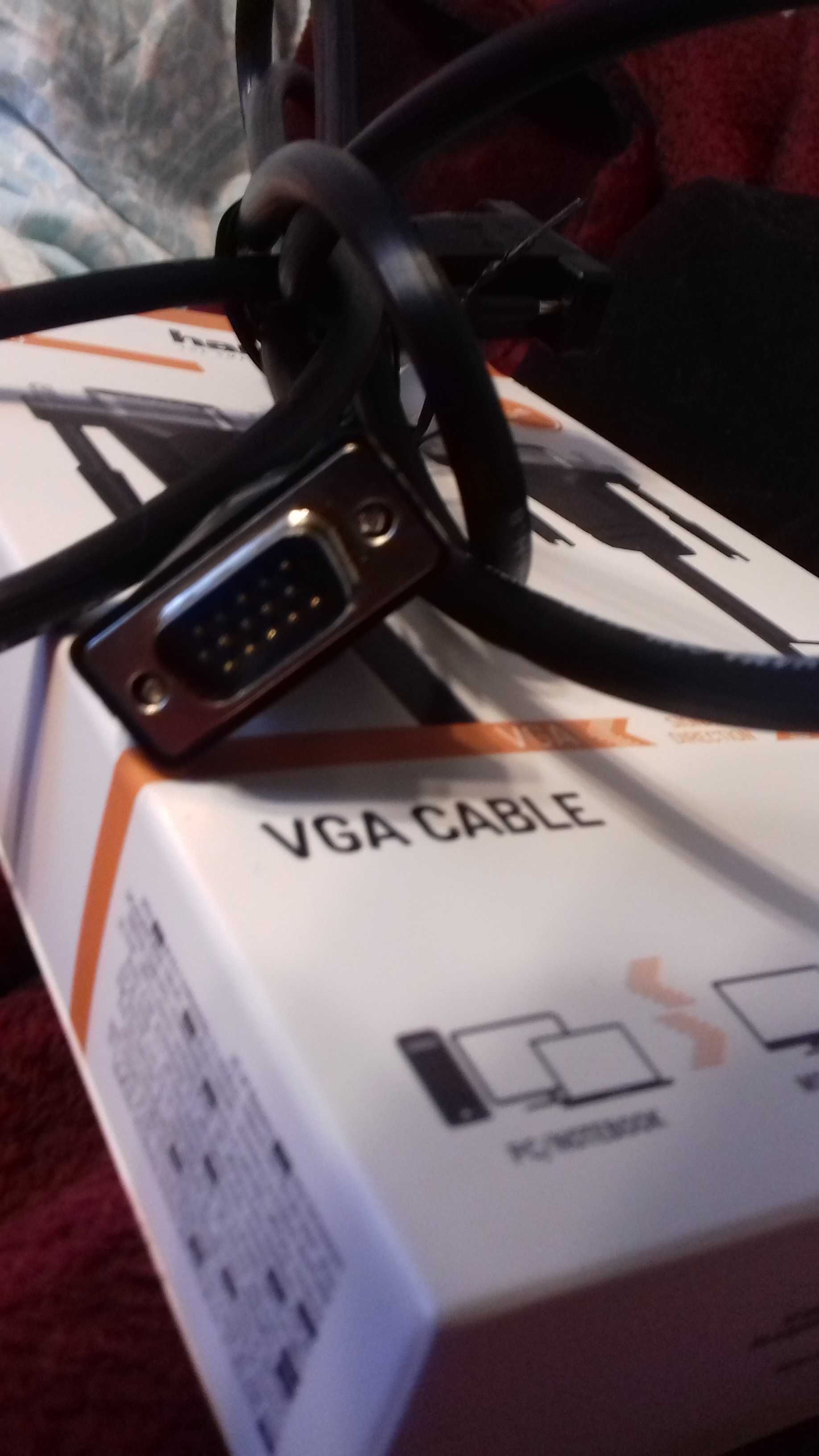 Kabel do monitora VGA D- SUB 1,5m  HAMA  nowy