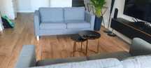Ikea PÄRUP Sofa 2-osobowa, Vissle szara