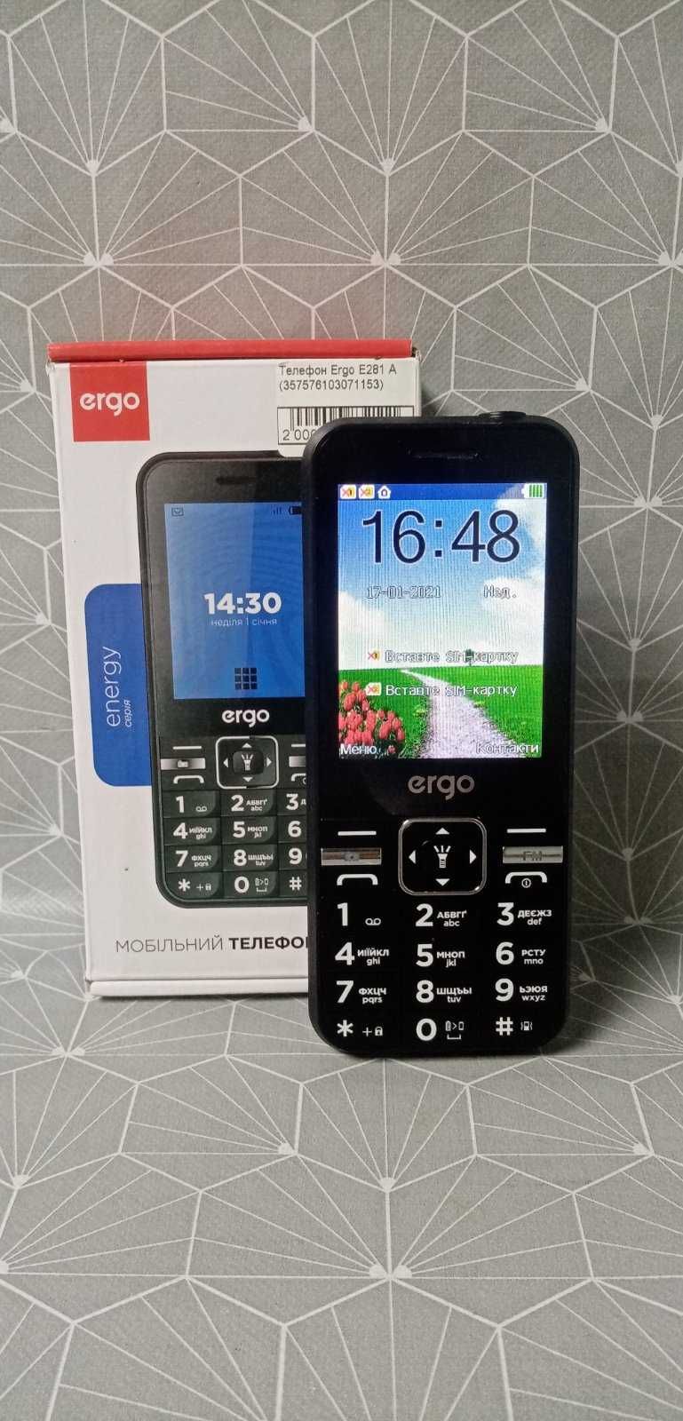 Мобільний телефон ERGO E281 Dual Sim Black