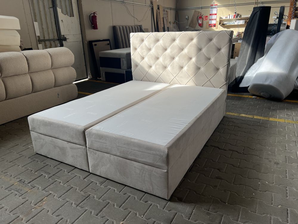 Lozko 160/200 - z pojemnikiem - nowe - powystawowe -50% - Outlet