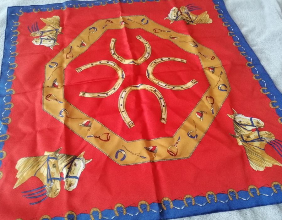 Chusta apaszka w konie vintage