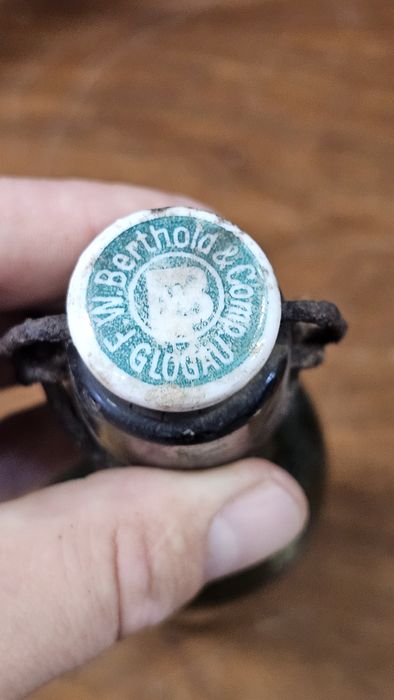 Przedwojenna butelka po piwie - Berthold Glogau, Głogów