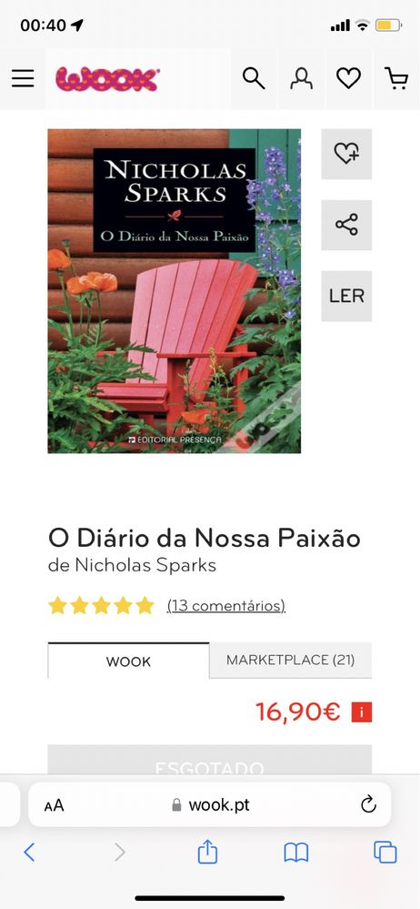 Livros do escritor Nicholas Sparks