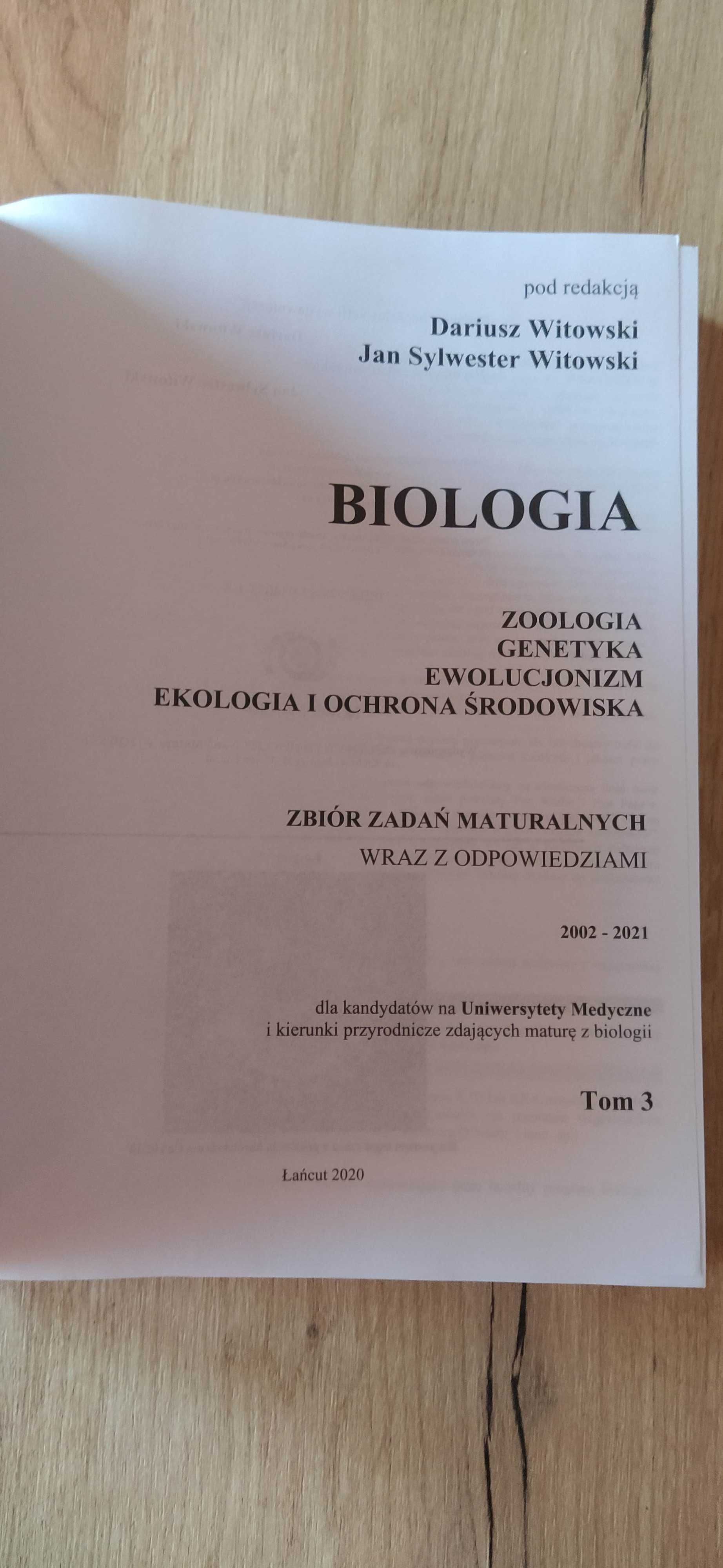 Zbiór zadań z biologii 3 Nowy Witowski