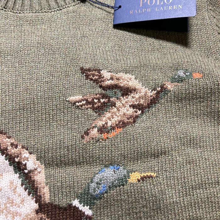 Вінтажна кофта Polo Ralph Lauren Duck / S,M,L,XL / Хакі