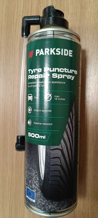 PARKSIDE, spray do naprawy opon, zestaw 5 szt. x 500 ml