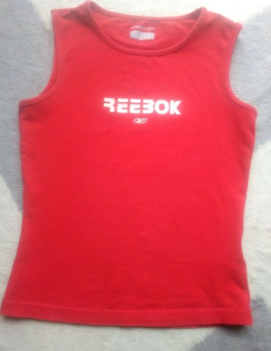 Oryginalna, sportowa bluzka Reebok dla dziewczynki 140/152