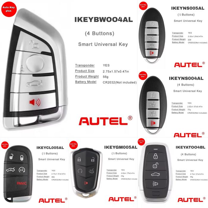 Авто ключи Xhorse, Autel — качественные, с быстрой доставкой!