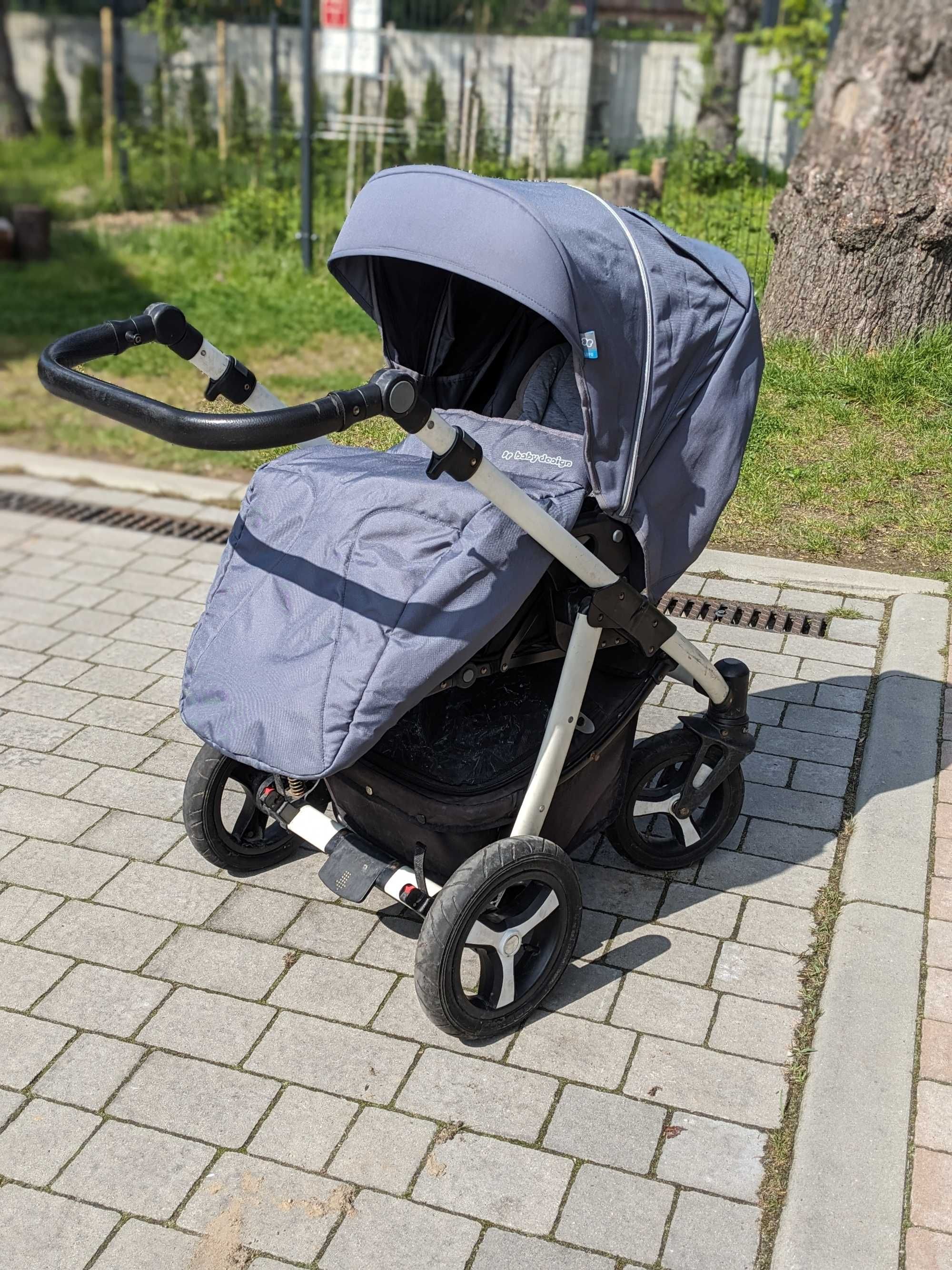 Wózek 2w1 Baby Design Lupo Comfort szary