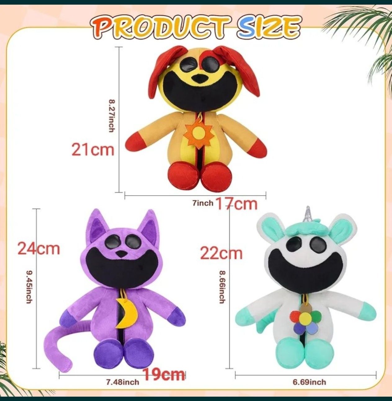 Zwierzęta maskotki zabawki usmiechniete Poppy Playtime Critters N709