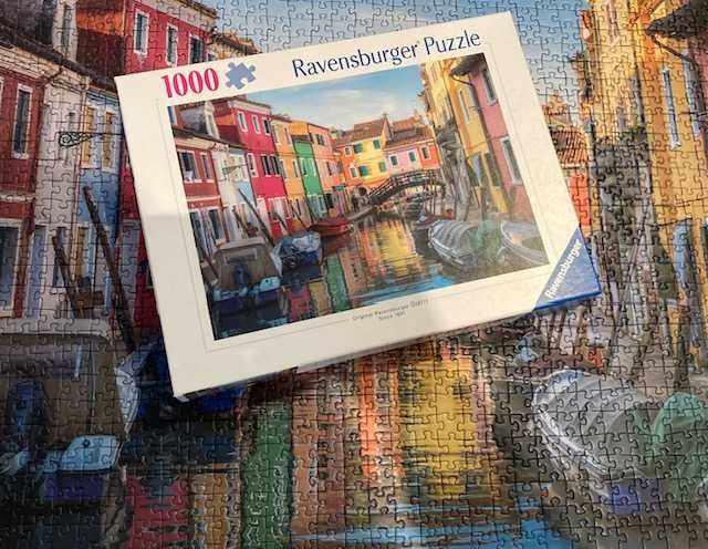 Puzzle Itália: Burano - 1000 Peças - Ravensburger - COMO NOVO