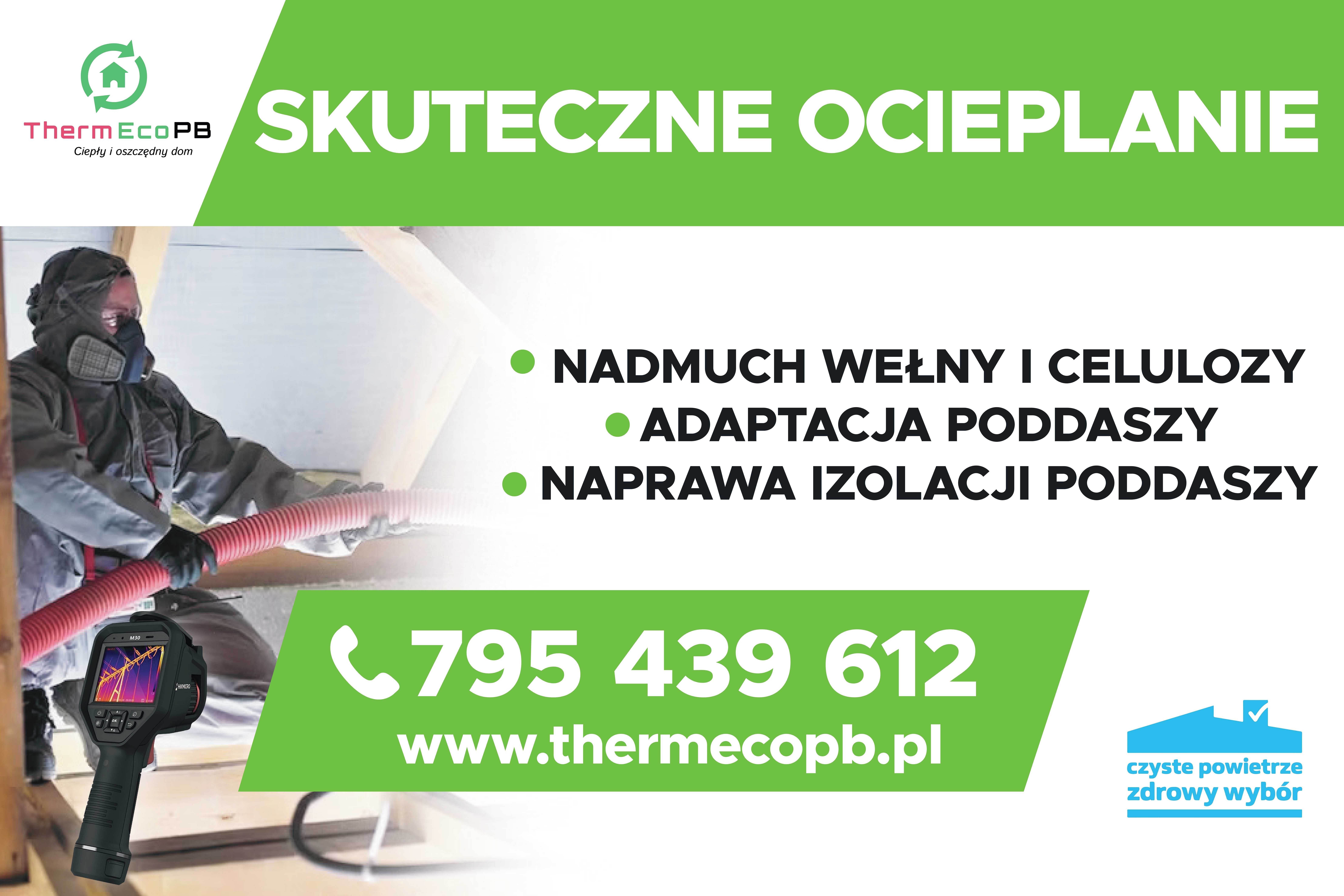 Ocieplenie stropu poddasza Nadmuch Wełny Celulozy Wykończenia wnętrz