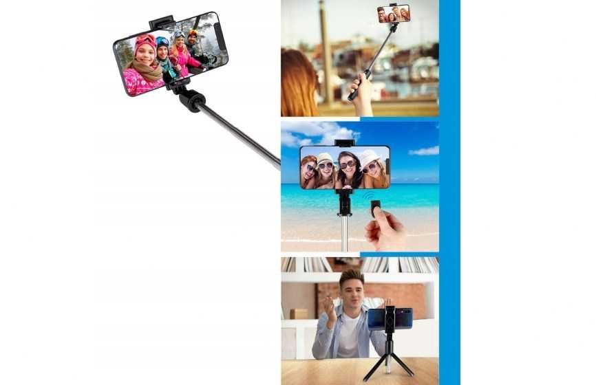 Kijek Kij Do Selfie Uchwyt Grundig Bluetooth Selfie-Stick Pilot