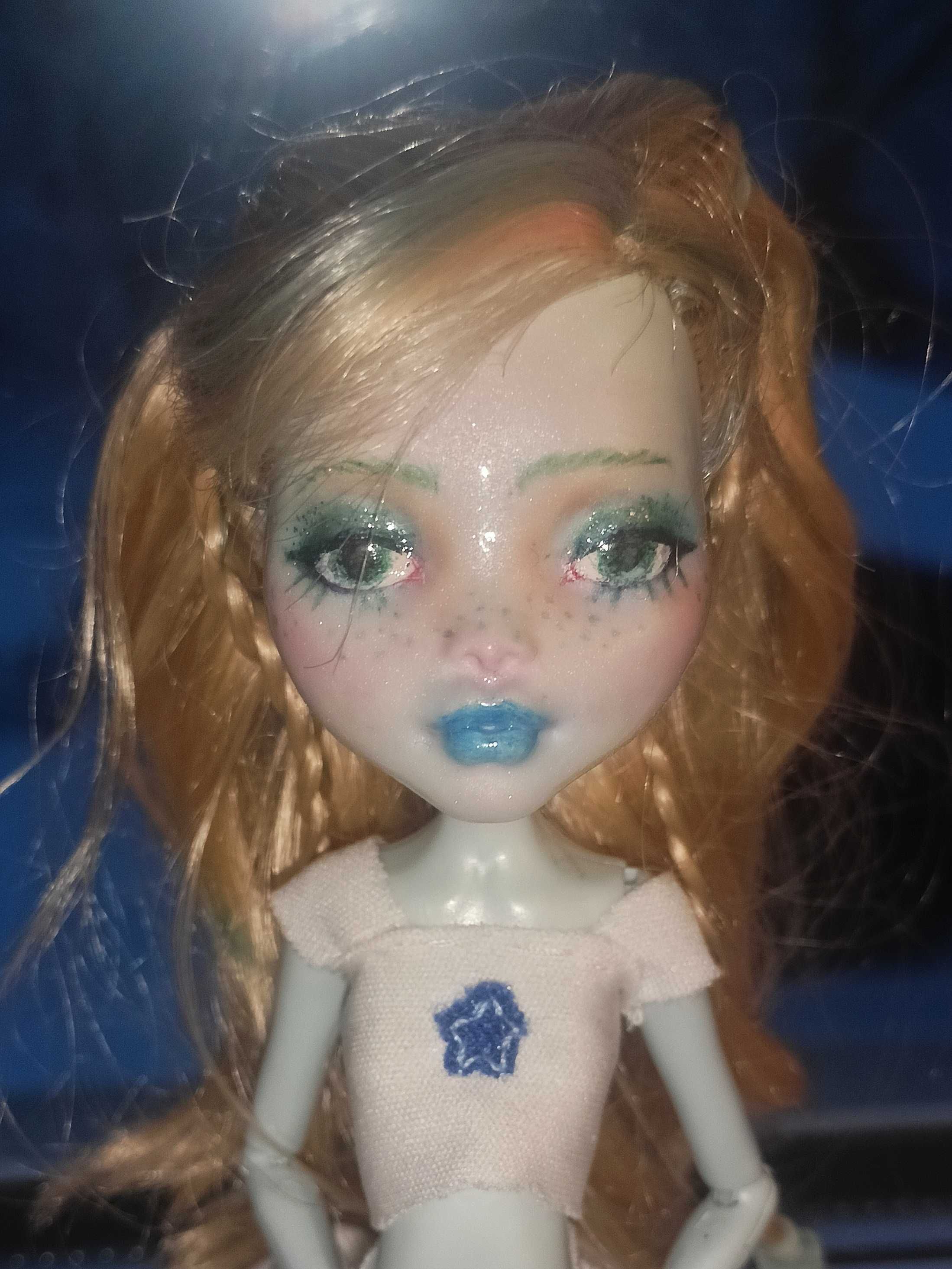 Lalka ooak monster high lagoona blue custom