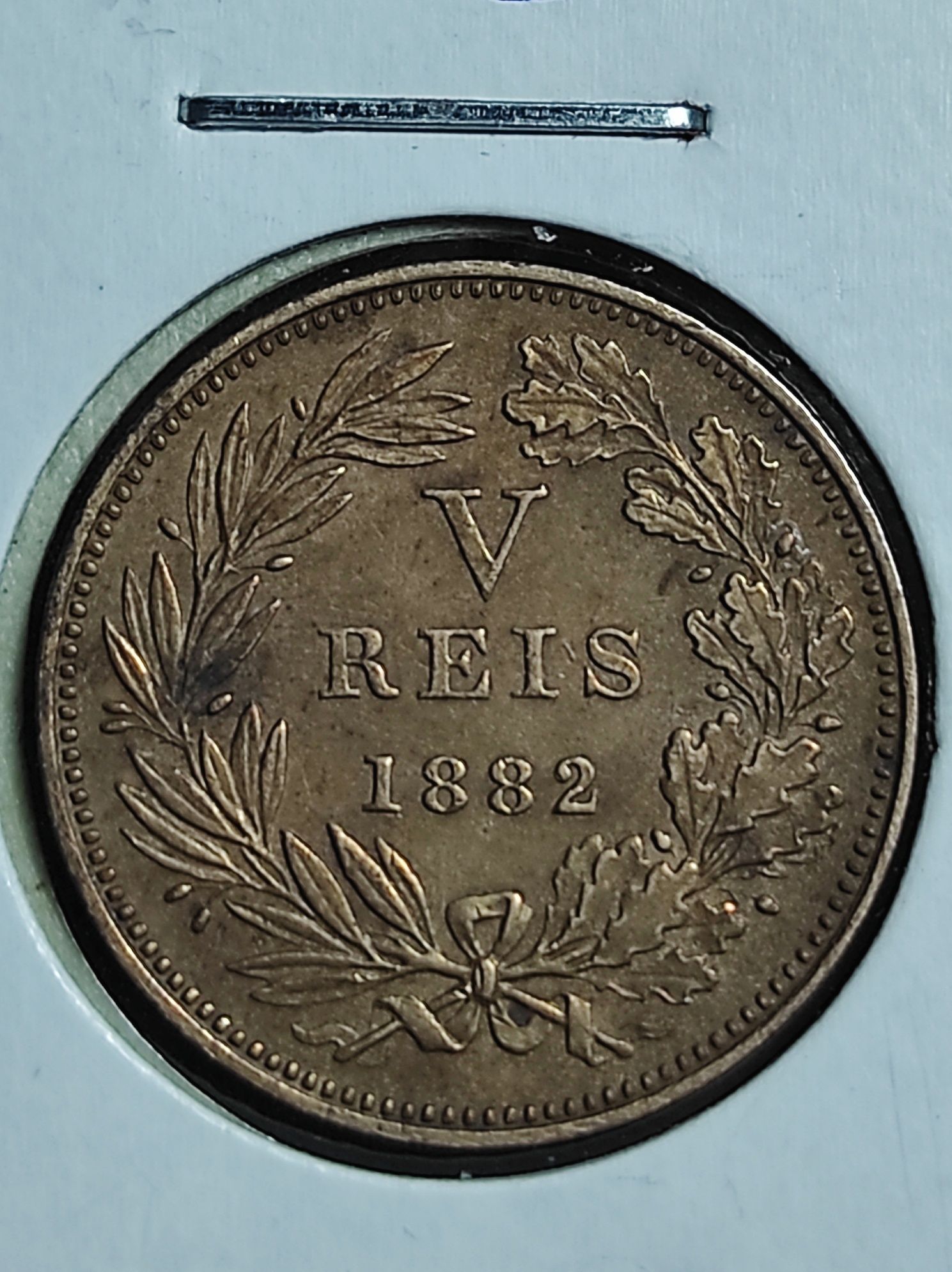 5 Reis 1882, Bronze, Bela