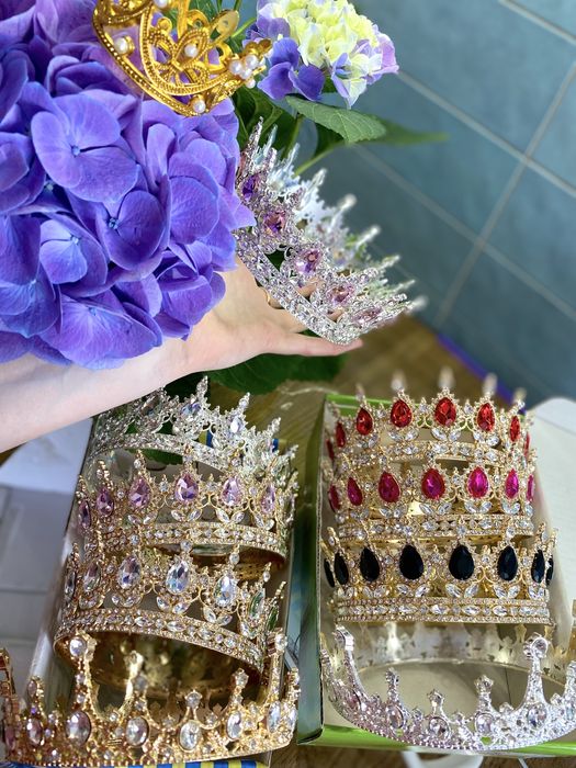 Корона на торт 12см(250-350грн)8смтопери/обручі,стрічки HappyBirthday/