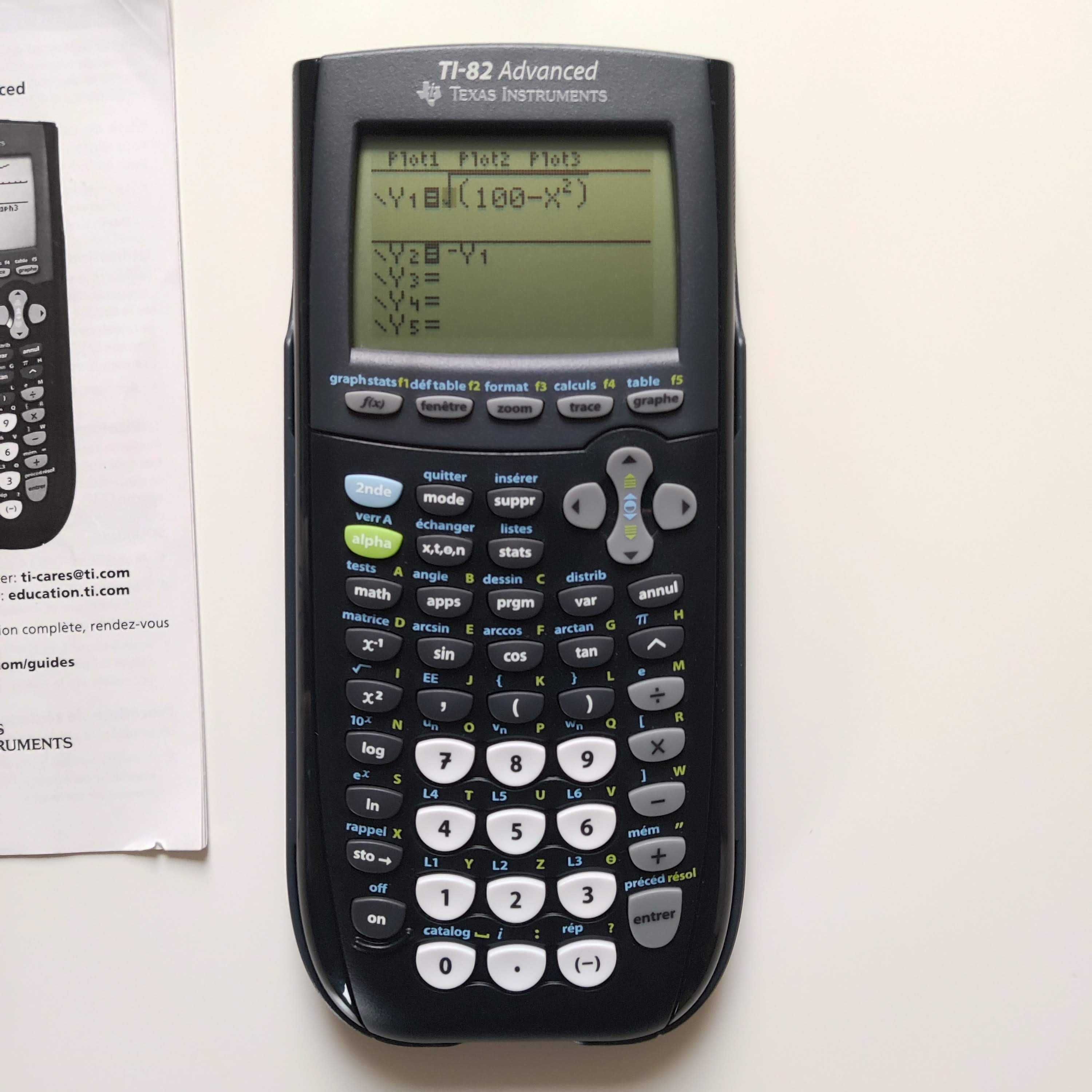 Kalkulator graficzny Ti-82 Advanced Texas Instruments