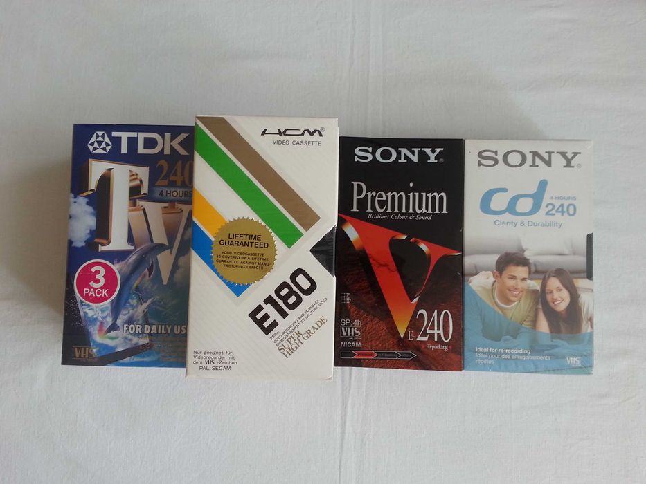 Kaseta VHS TDK, Sony, HCM [ nowa w folii ]