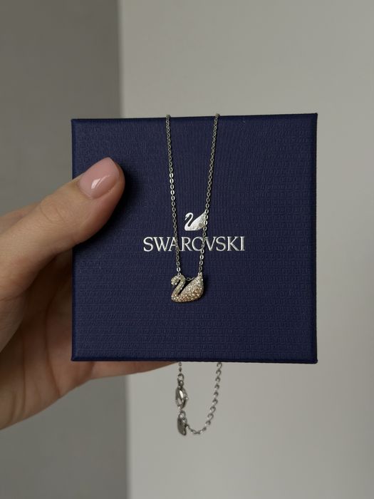 Розкішна підвіска-лебідь Swarovski