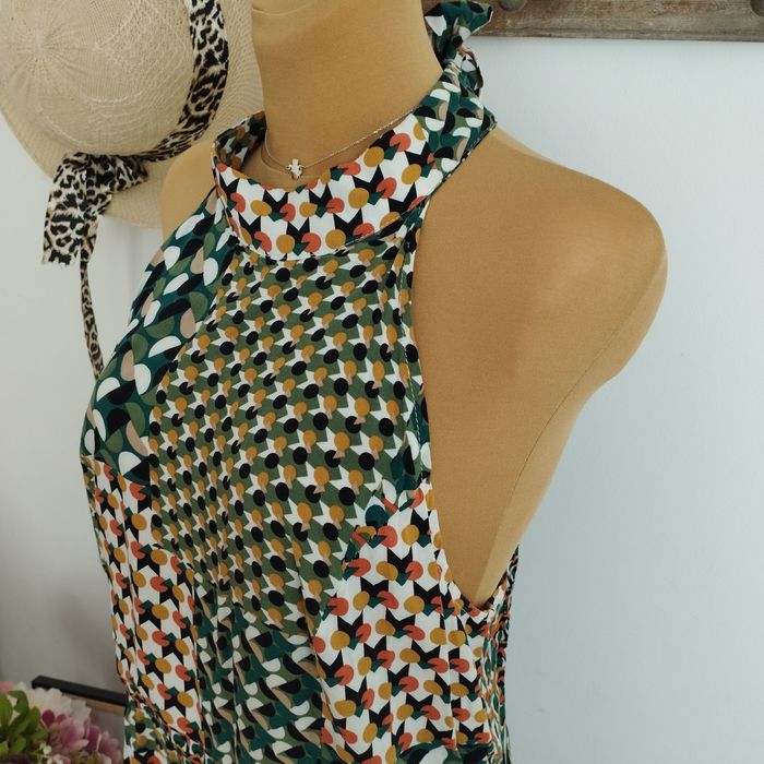 Kombinezon damski Apricot 42/44 spódnico-spodnie, letni, wzorzysty