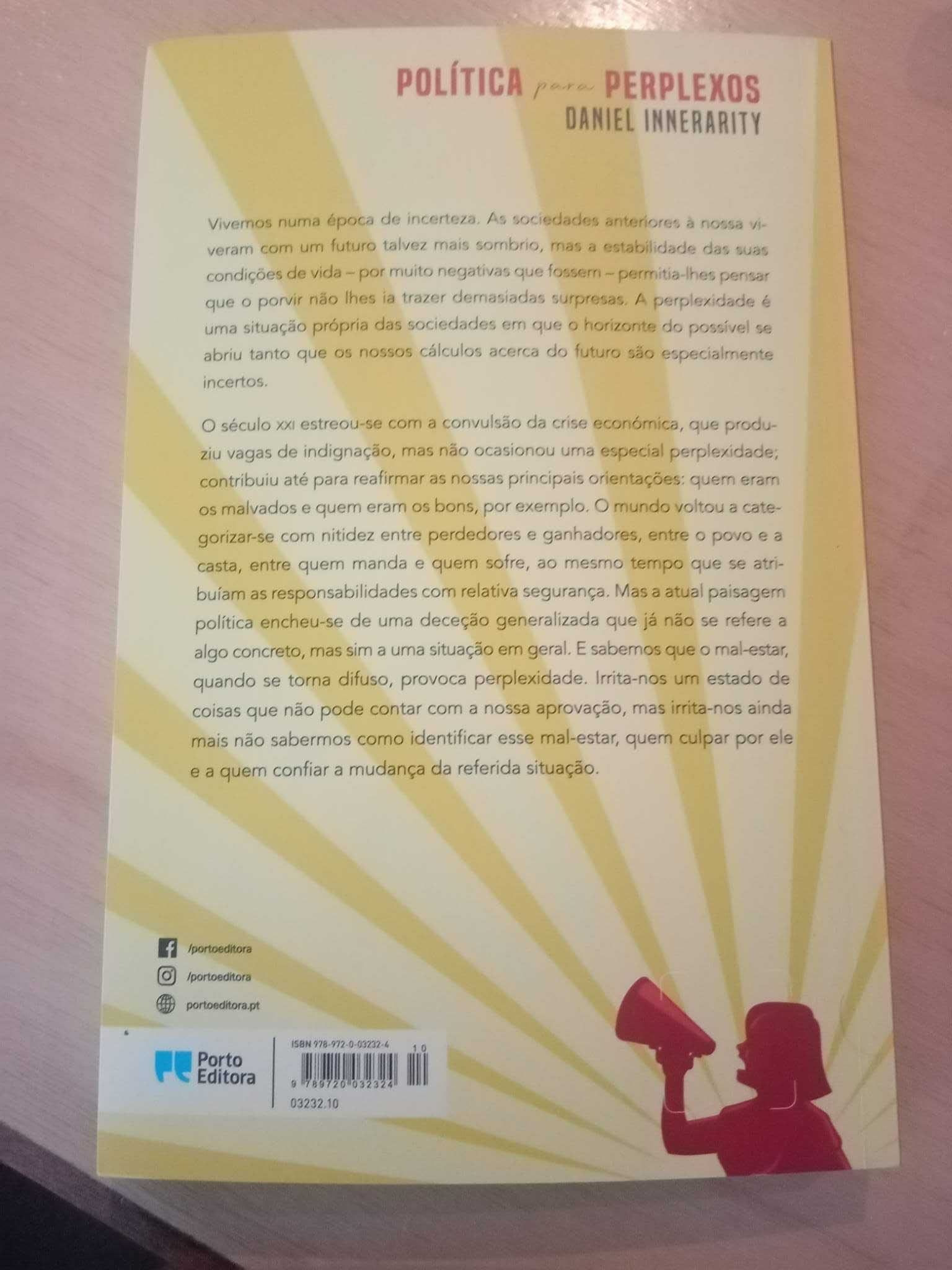 Daniel Innerarity, Política para perplexos