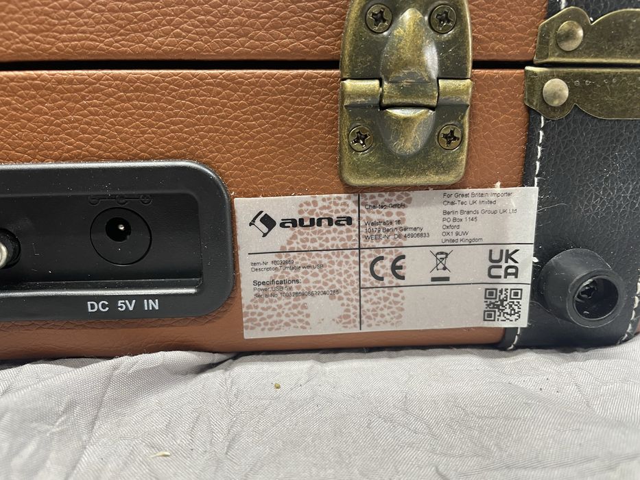 Проигрыватель виниловых пластинок Auna Jerry Lee (Германия)