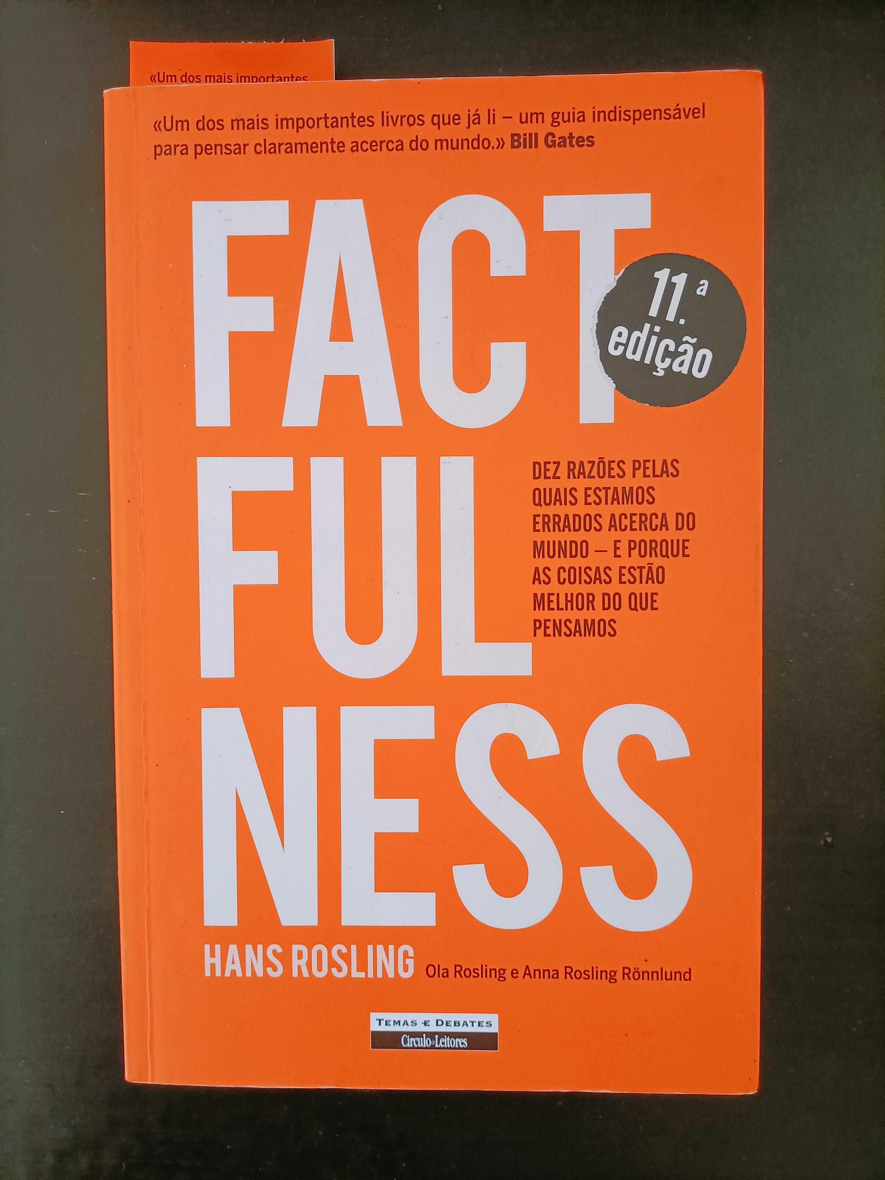 FACTFULNESS - Hans Rosling - 11ª Edição - portes incluídos