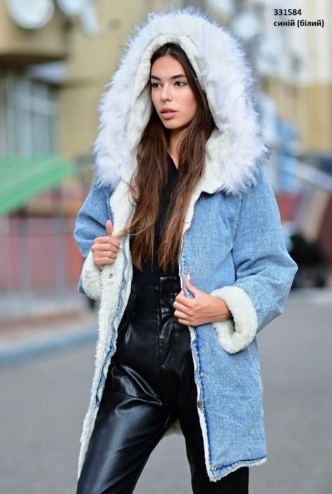 Джинсова Парка та куртка на меху