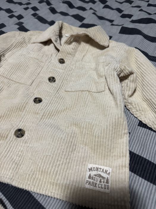 zestaw sztruksowy h&m 92 bezowy