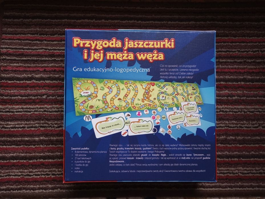 Gra edukacyjno - logopedyczna Przygoda jaszczurki i jej męża węża