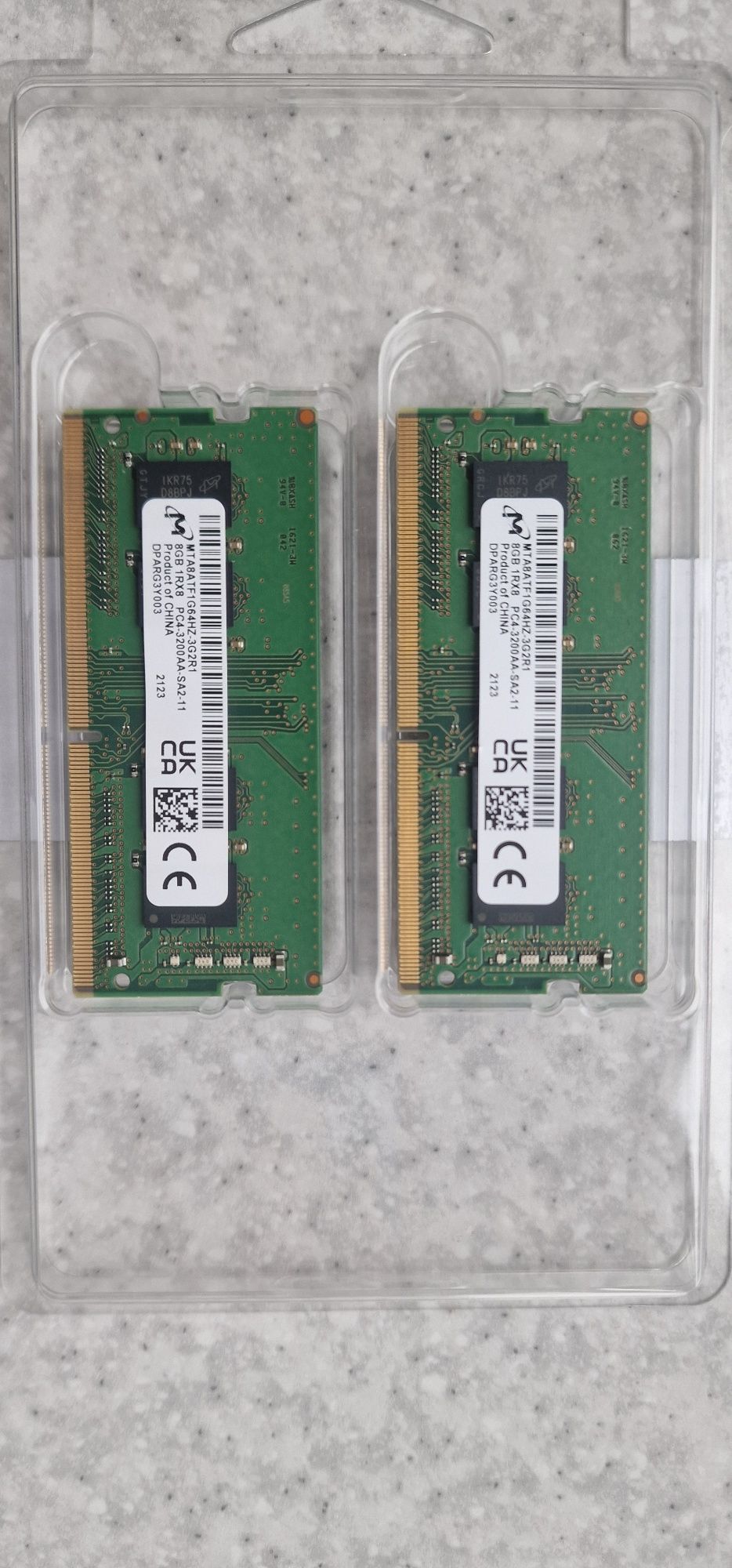 ОЗУ Micron ddr4 3200 16 gb kit (таймінг 22-22-22) 1.2