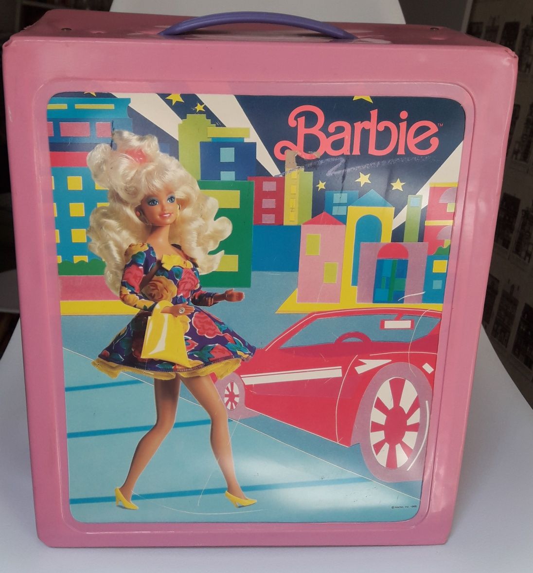 Barbie 1989 vintage kufer walizka Mattel UNIKAT