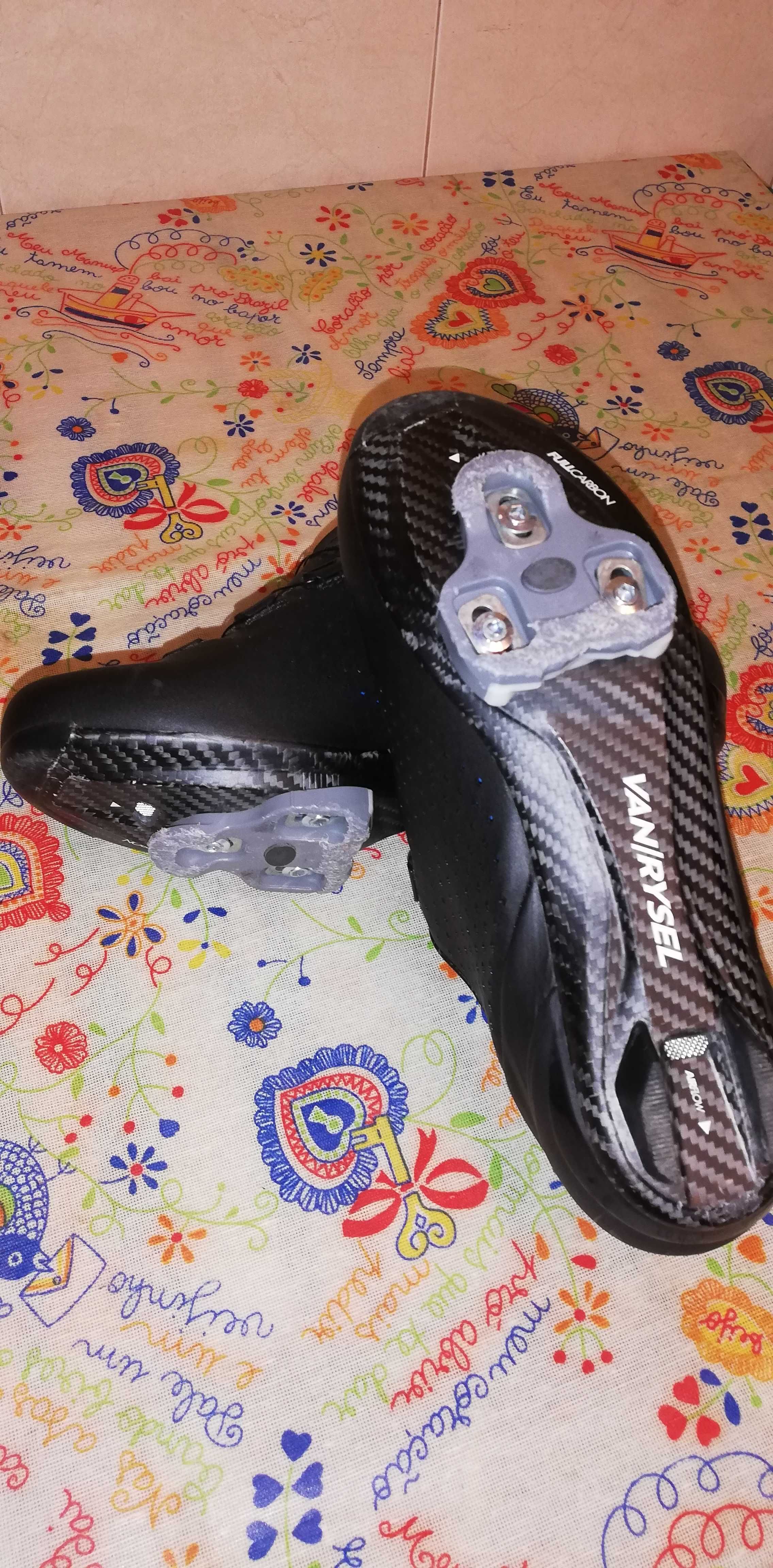 Sapatos de ciclismo Van/Rysel FullCarbon nº40 100€ + portes de envio